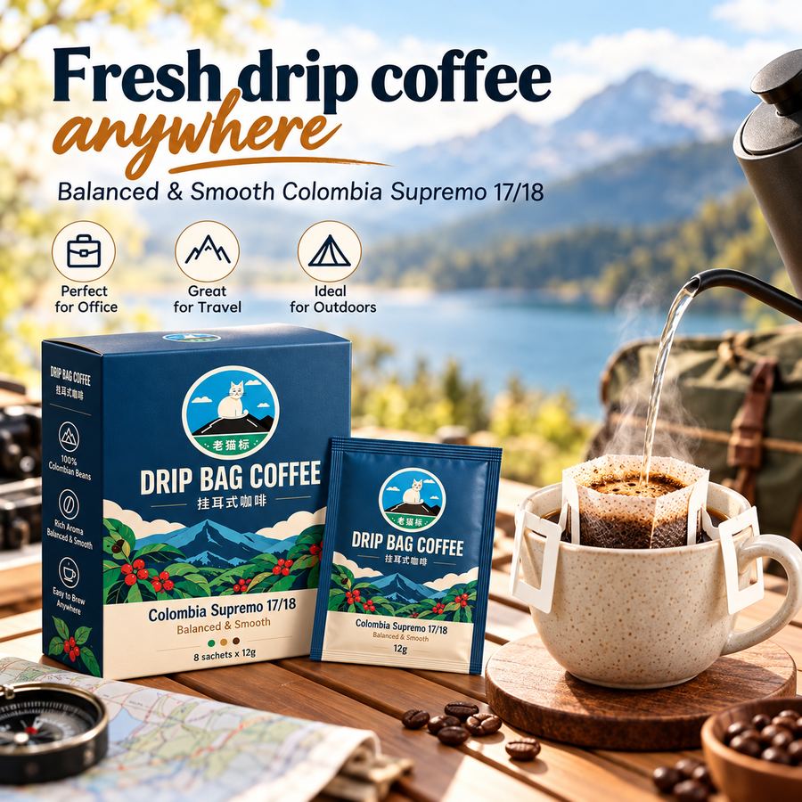 Fresh drip coffee anywhere: office, travel and outdoors